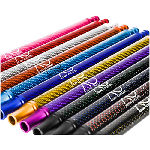 AO® Shisha Mundstück Carbon Aluminium 25cm I Passend für alle Silikonschläuche I Hochwertiges & Ultraleichtes Shisha Alu… – Bild 7