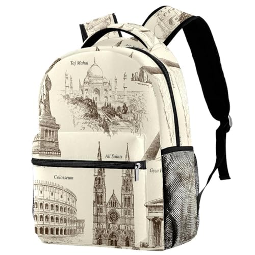 Sac à dos d'école pour soulager le dos des ados avec style ancien vintage
