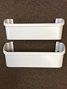 2 Pack Edgewater Parts 240323001, AP2115741, PS429724 (2 pack) Door Bin Compatible With Frigidaire/Electrolux Refrigerators Length: 15.87 in, Front Height: 4 in, Depth: 4.25 in