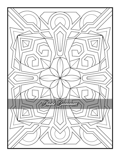 100 Amazing Patterns: An Adult Coloring Book with Fun, Easy, and Relaxing Coloring Pages - Image 92
