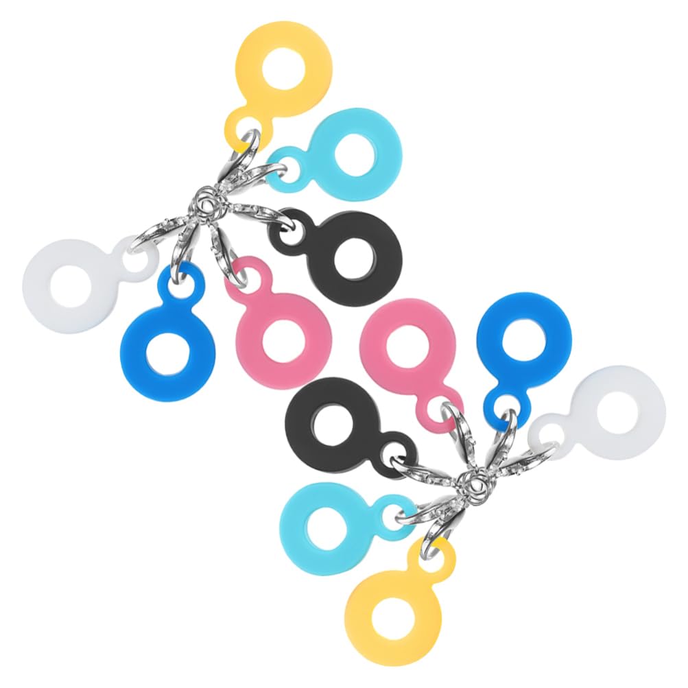 VILLCASE 12pcs Silicone Straw Hanging Charms Pendants, Straw Charm Adapter Assorted Colors, Cute Decorations for Tumblers