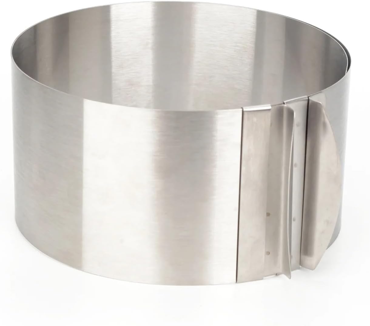 Stainless Steel Mousse Crumpet Rings, Adjustable Round Cake Ring Mold Retractable Mousse Stainless Steel Circle Baking Mould Tools(Large 16-30cm)