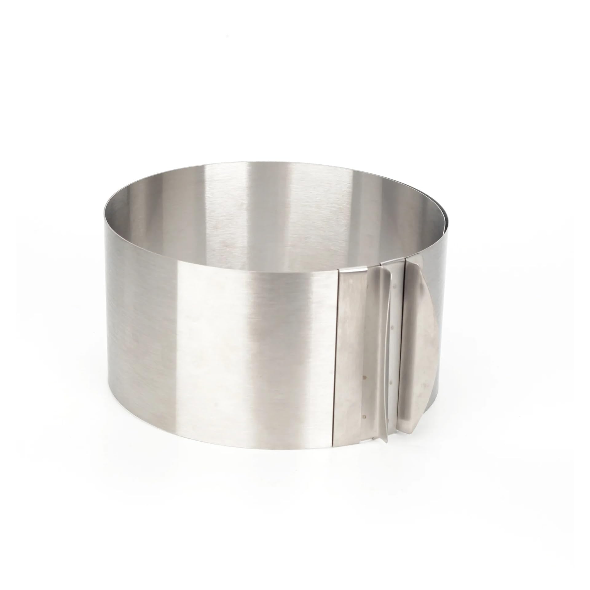 Edelstahl-Mousse-Ring Einstellbare Runde Kuchen Ring Form Versenkbare Mousse Edelstahl Kreis Backen Werkzeuge(Large 16-30cm)