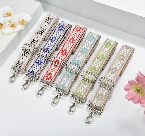 Image of Crossbody Straps for Purses Silver Hardware Purse Strap Wide Shoulder Strap Adjustable Replacement