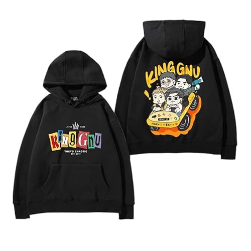 [HESUIT] King Gnu �L���O�k�[ �p�[�J�[ �����Y ���� ������� �t�[�h�t�� �X�E�F�b�g �t�H�~�� ������� �t�[�h�t�� ���C���[�h �g�b�v�X �V���v�� �J�W���A�� �傫���T�C�Y �j�����p