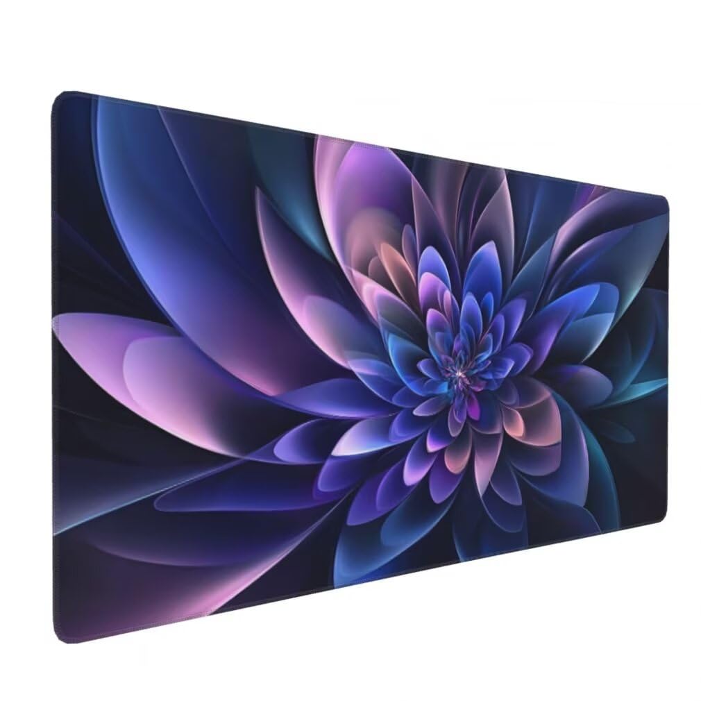 Tappetino Mouse Viola, Mouse Pad XXL 1000 x 500 x 3 mm, Fiori Tappetino Gaming Grande Sottomano Scrivania, Impermeabile Mousepad con Base in Gomma Antiscivolo per Computer, PC, Laptop -MP1597