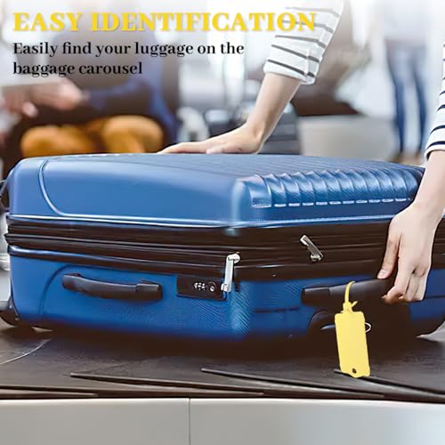 105 leere mehrfarbige wasserdichte Kunststoffanhänger, Gepäckanhänger aus Kunststoff, gezacktes Stretchband, markierbar, zum Markieren von Gepäck, Schlüsseln, Einzelhandel und anderen Anwendungen