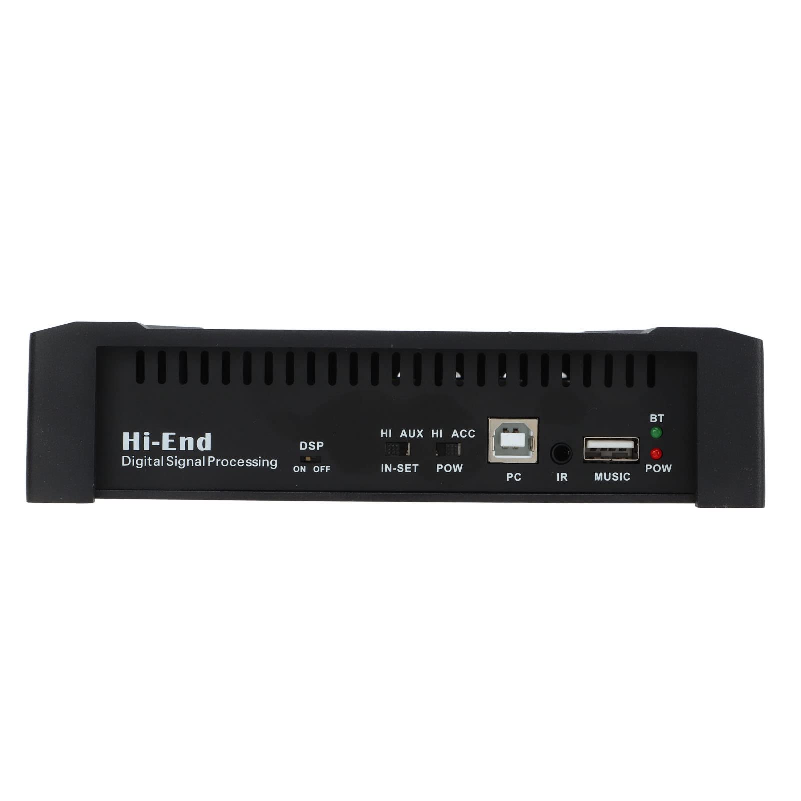 Hidyliu Amplificador de Coche de 4 Canales Amplificador de Potencia de Audio Bluetooth 5.0 de Alto Rendimiento para Vehículos Universales Metal 1 Unidad