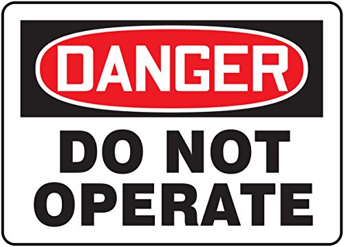 Danger DO NOT Operate balisage de maintenance pour consignation