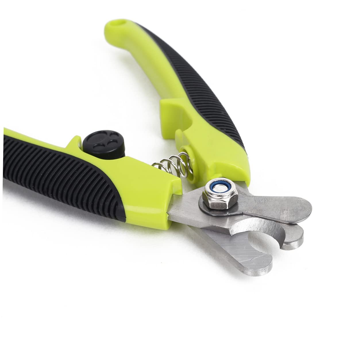 POPETPOP Stainless Steel Dog Nail Clipper with Safety Guard Ripple Pattern Pet Nail Trimmer for Dogs Cats Birds and Animals Sharp Comfortable Grooming Tool