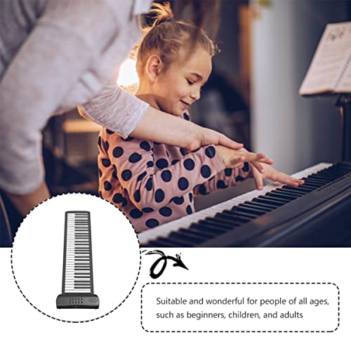 ibasenice Rouleau De Piano Instrument De Musique Flexible Instruments Pour Adultes Clavier Électronique Clavier De Piano Pliant Clavier Pliable Piano Électrique Instrument De Musique Neutre - Les Beatles, Paul McCartney, John Lennon, RIngo Starr, George Harrison ibasenice Rouleau De Piano Instrument De Musique Flexible Instruments Pour Adultes Clavier Électronique Clavier De Piano Pliant Clavier Pliable Piano Électrique Instrument De Musique Neutre – Image 4