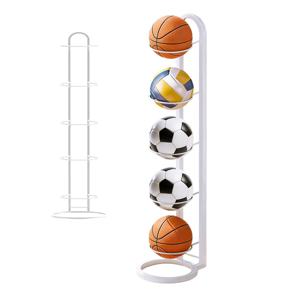 Support de rangement pour ballons stable et robuste avec structure amovible 5 niveaux