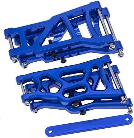 4-Pack Aluminum Front & Rear Suspension A-Arms & Tie Bar Replacement of 2555 3631 2532 for Traxxas 1/10 Slash 2WD RC Car Upgrade Parts Hop Ups