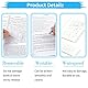 400 Blätter Transparente Haftnotizen, Transparent Sticky Notes, Wasserfest Clear Sticky Notes, Wiederbeschreibbar Durchsichtige Klebezettel für Schulsachen, Schule, Büro, Hause - Vier Größen