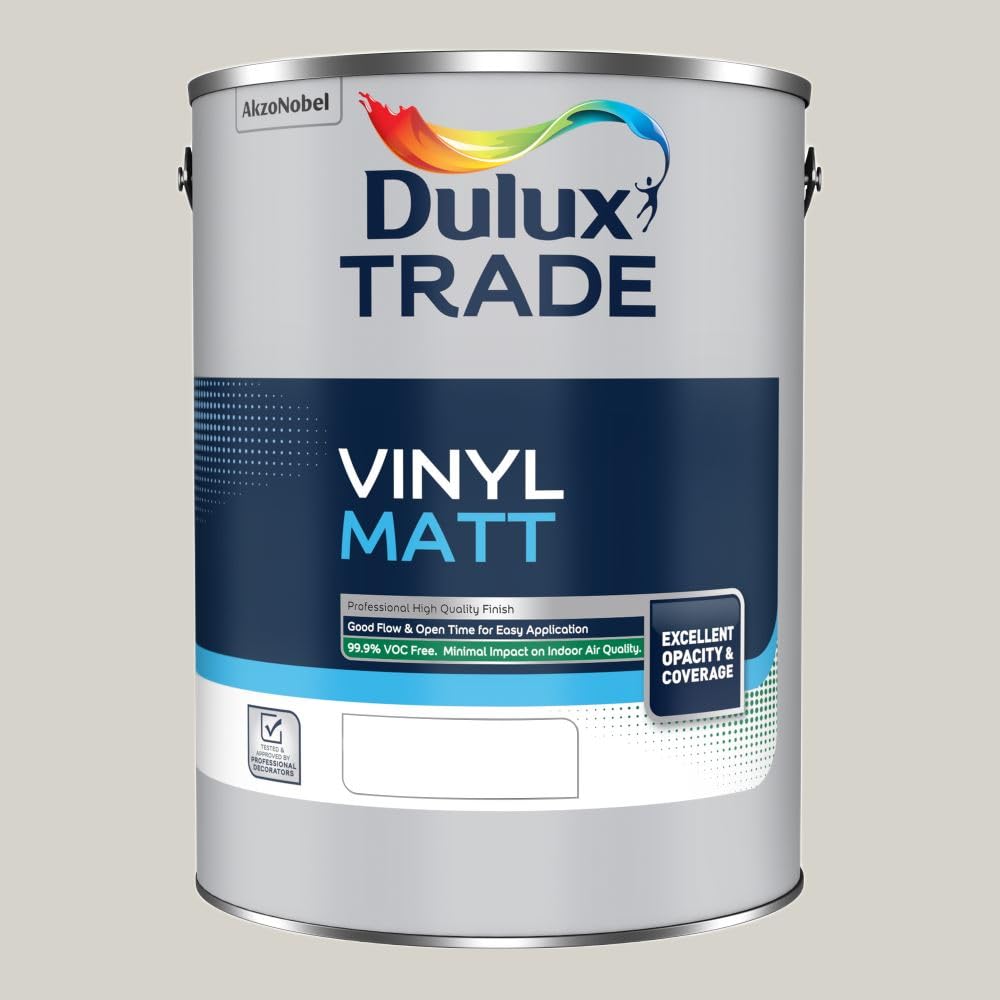 Dulux Trade Vinyl Matt - 5L - Cream - Water Based Emulsion