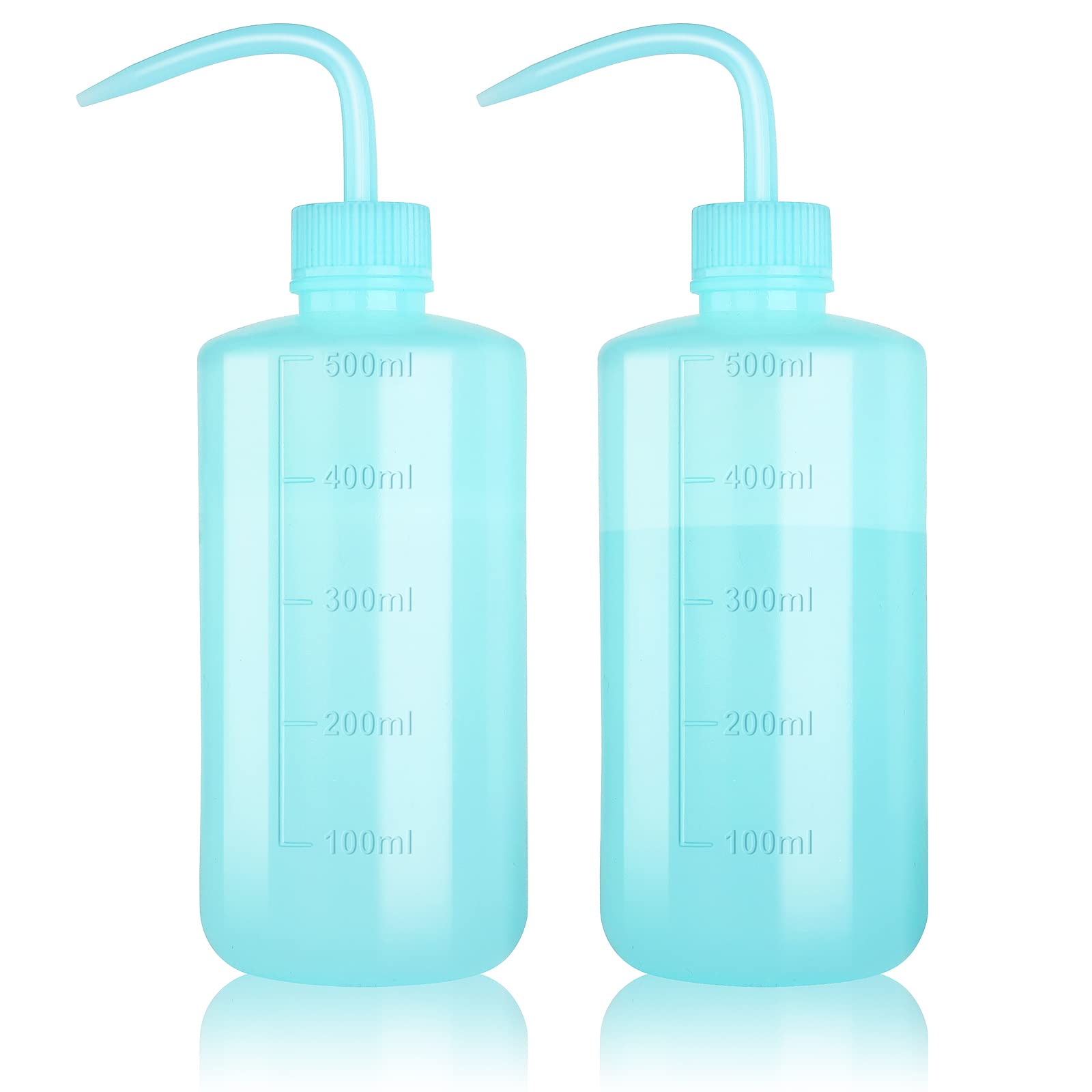 Melphoe Tattoo Wash Bottle Squeeze, 2Pcs 500ml Water Squirt Bottle Succulent Watering, Safety Rinse Watering Tools, Tattoo Supplies, Irrigation