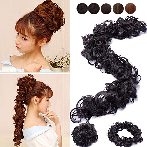 Around Scrunchie Messy HairT1057r Extenstic Curly Hairpieces Dec