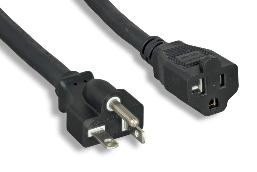 NEMA 5-20 Power Extension Cord NEMA 5-20P to NEMA 5-20R, 6ft, 12AWG, 20A (ZADA53ABY-06)