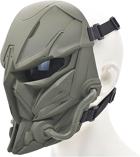 Vista 11 de Máscara Airsoft pasamontañas máscara táctica máscara de paintball máscara de doble modo capucha máscara facial Negro