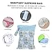 SKISUNO 1pc Sanitary Towel Bag Diaper Pouch Travel Toiletry Bag Period Zipper Lightweight Outdoor Storage Pouch