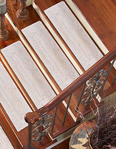 Image of Unique Loom Braided Jute Collection Area Rug - Dhaka (2' 7 inch x 4' 1 inch Rectangle, White)