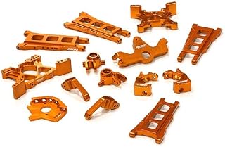 Integy RC Model T8595ORANGE Billet Machined T2 Conversion Kit for 1/10 Stampede 4X4 & Slash 4X4 (Non-LCG)
