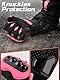 COFIT Motorradhandschuh für Damen und Herren, Atmungsaktive Mesh Motorradhandschuhe mit Hard Knuckle und Touchscreen für BMX, ATV, MTB-Fahren, Straßenrennen, Radfahren und Fahrrad - Rosa M