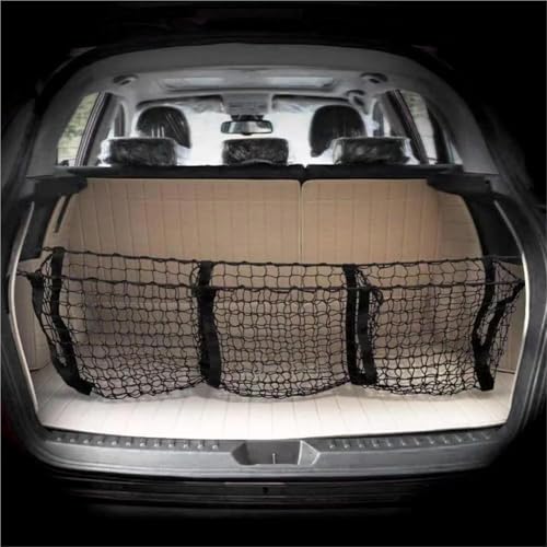 Filet de rangement à 3 poches de voiture pour fixer vos bagages