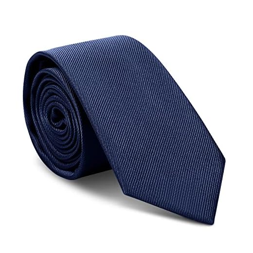URAQT Herren Krawatten, Klassische Schmale Krawatte 6 cm für Herren, Elegant Hochzeit Krawatte für Büro oder Festliche Veranstaltunge(Blau)