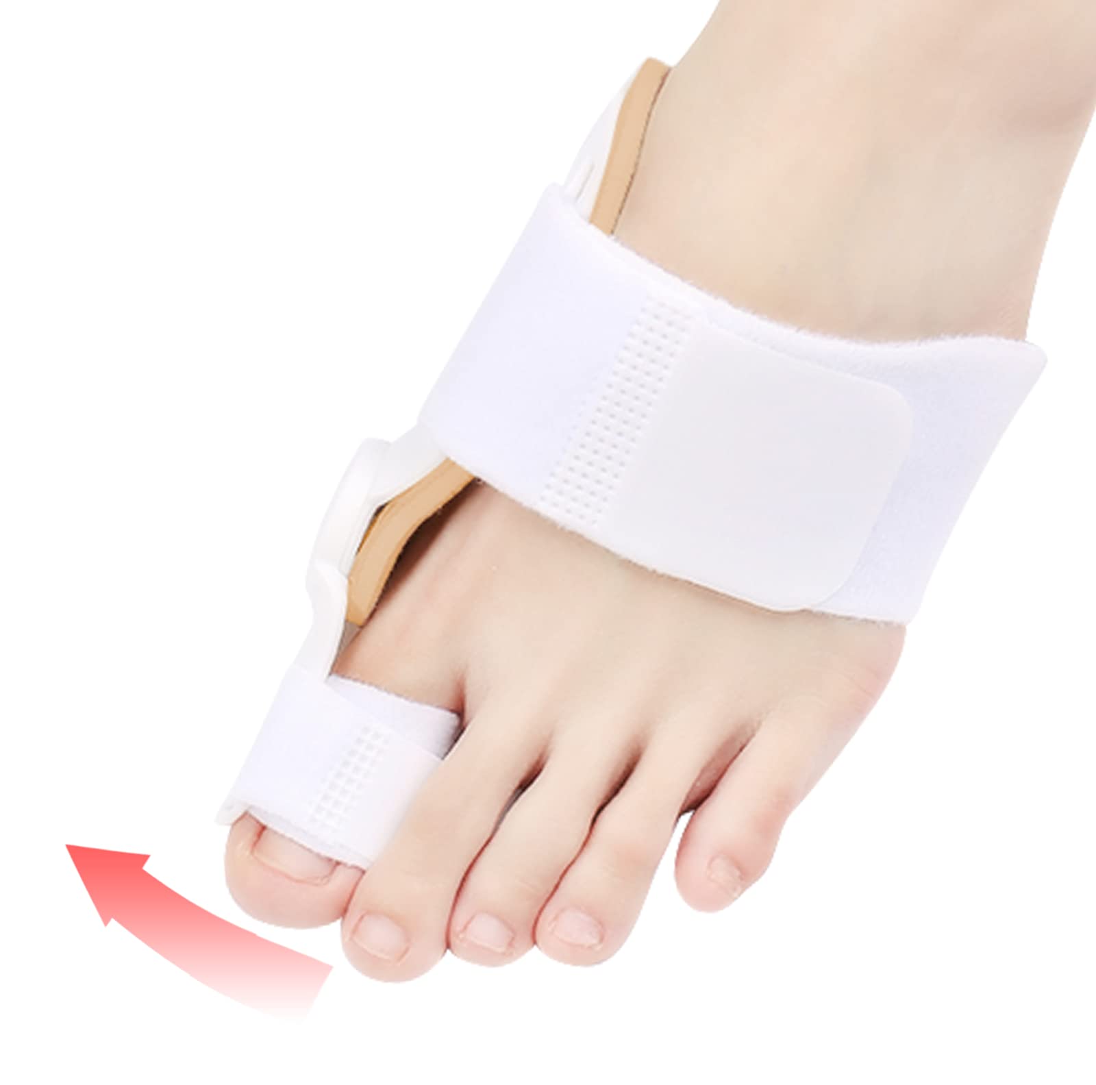 FOOJO Corrector de juanetes para Mujeres y Hombres, alisador de Dedos de Martillo Ajustable, ortopédico, Alivio del Dolor de juanetes, Soporte Nocturno