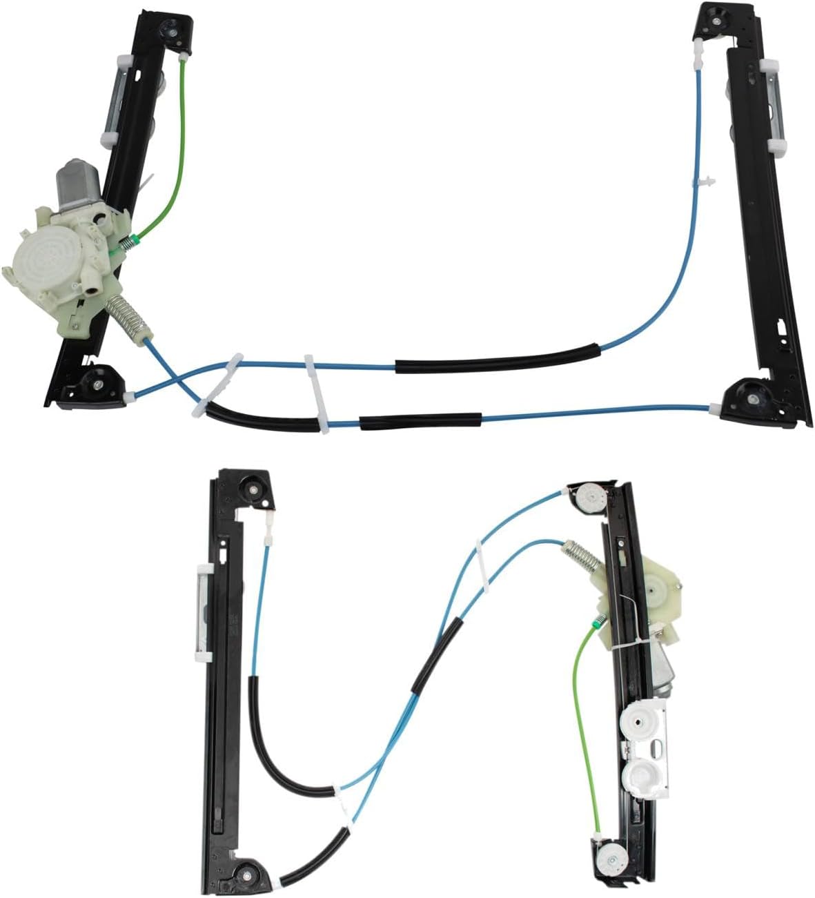 TRQ Front Window Regulator Kit Power Window Regulator & Motor Assembly Compatible with 2002-2005 Mini Cooper