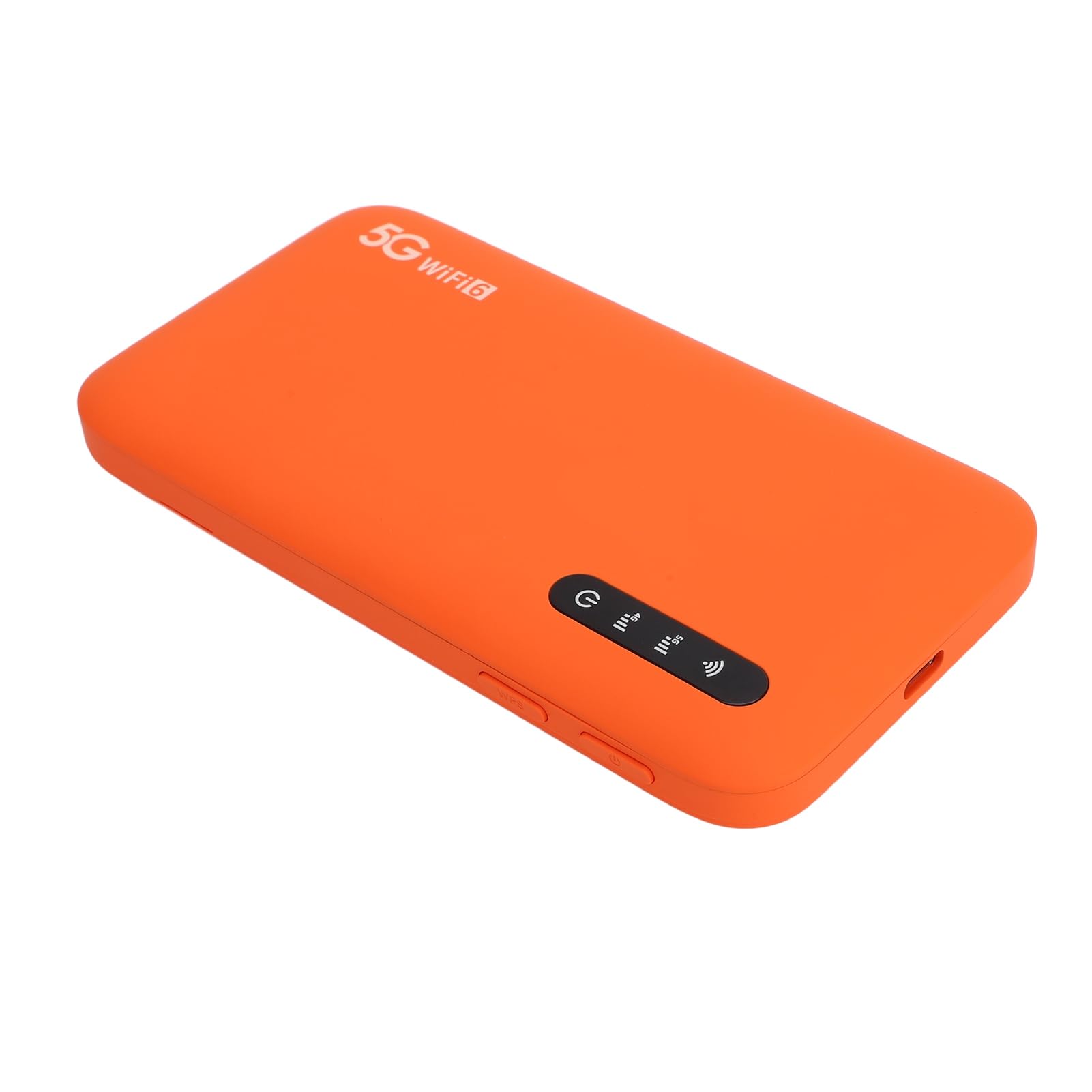 Hotspot WiFi Portatile 5G, WiFi 6 da 2,4 GHz 5,8 GHz, Hotspot Mobile con Slot per Scheda SIM, Condivisione di 16 Dispositivi, 6100 MAh, Dispositivo WiFi da Viaggio