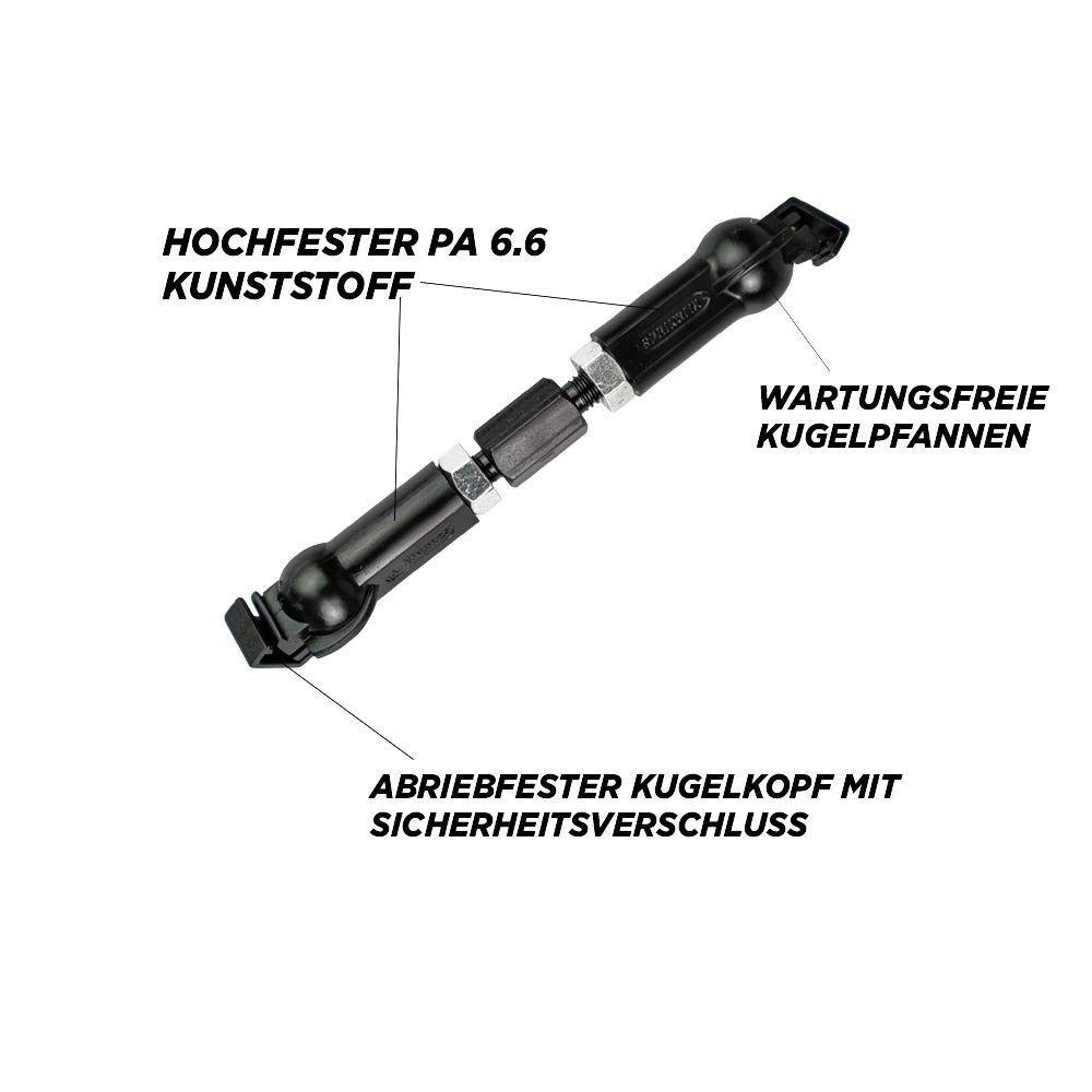BBM | Koppelstange Vorder- und Hinterachse E Klasse W212 S212 Allradantrieb Stufenlose Tieferlegung Airmatic | 4 Stück