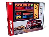 Auto World Double 8 Racing Juego de carreras de ranura de 14.5'