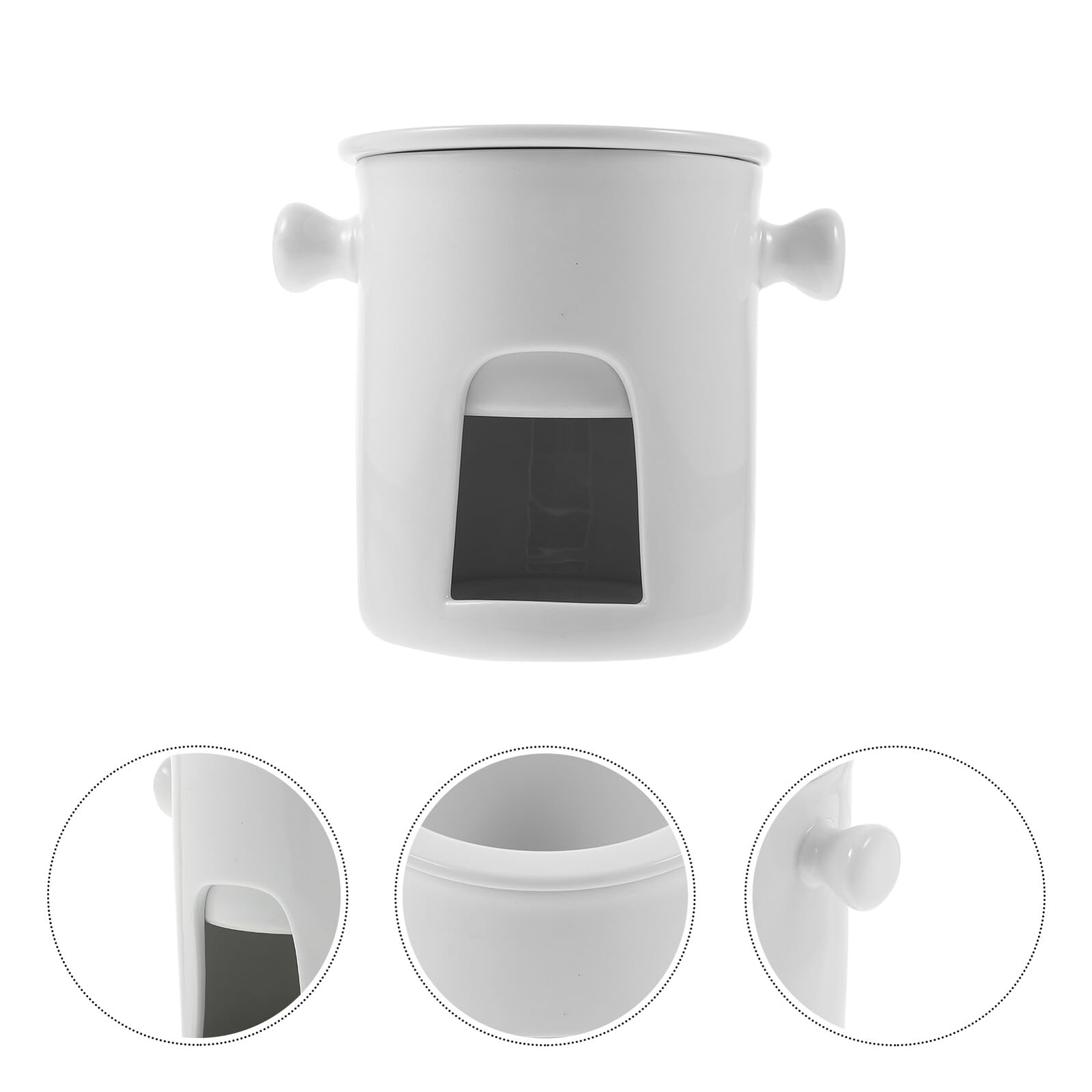 Gadpiparty Keramik Schokoladenfondue Topf, Weiß, Einzigartiges Design