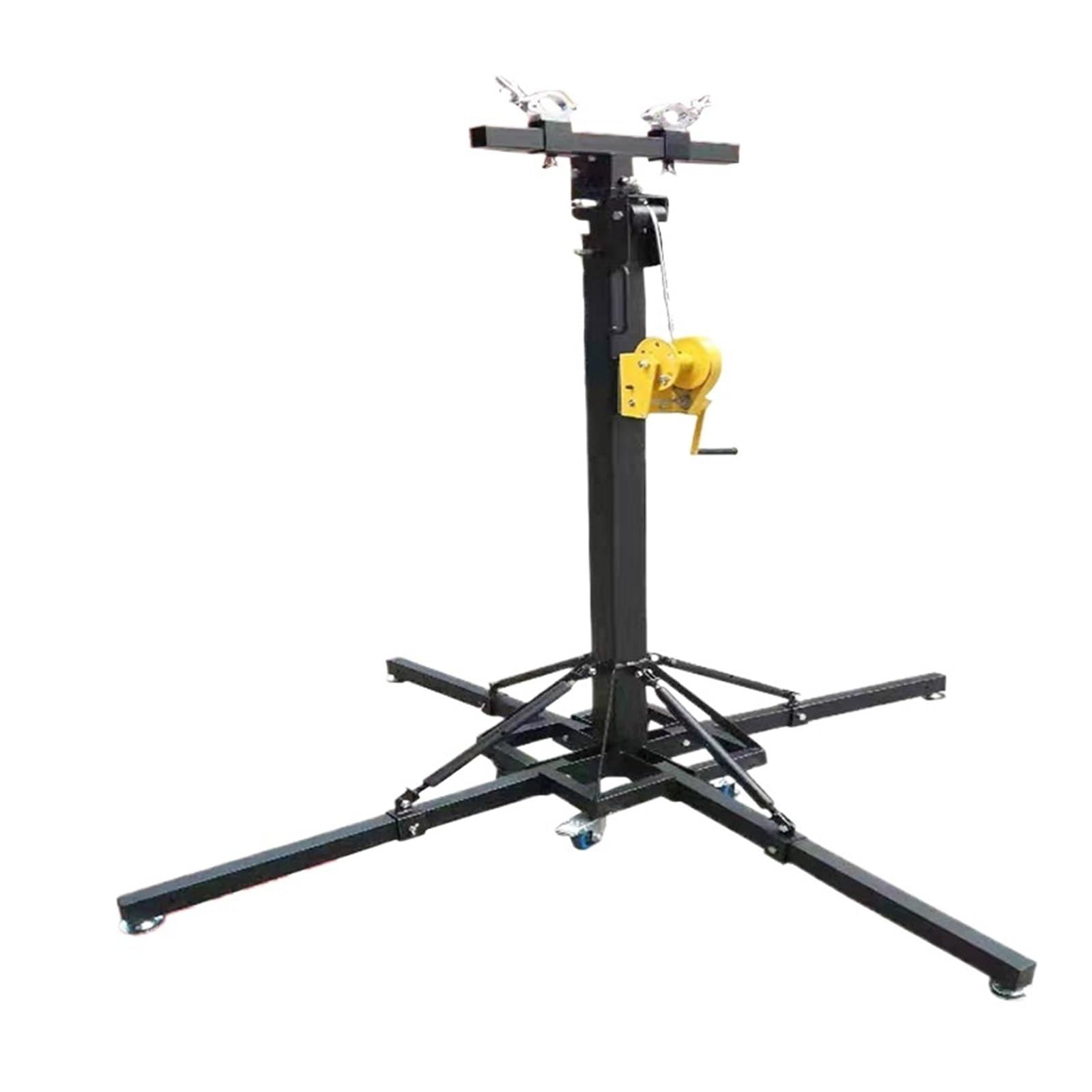 Manual Crank 6m 21ft Telescopic Lifting Mast for Stage Equipment Truss Audio