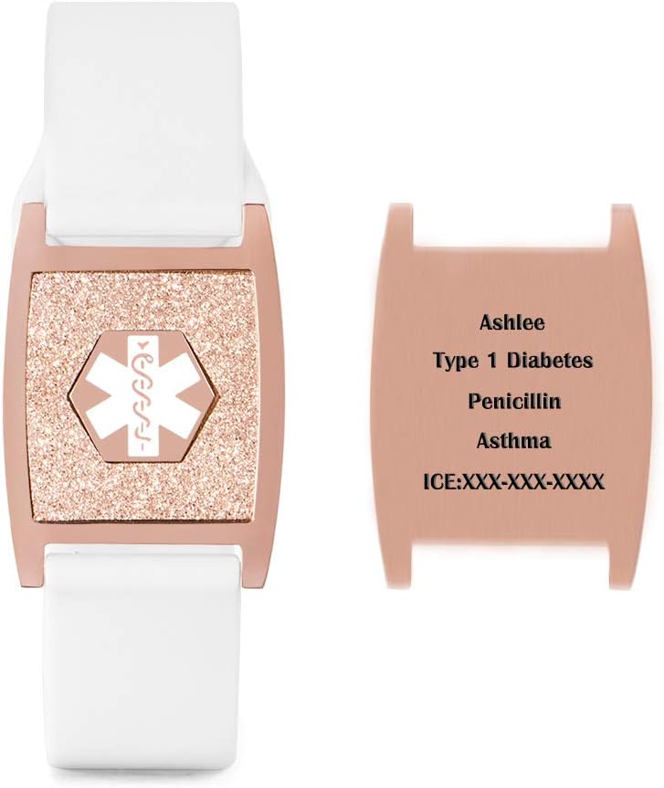 Interchangeable Silicone Medical ID Bracelet