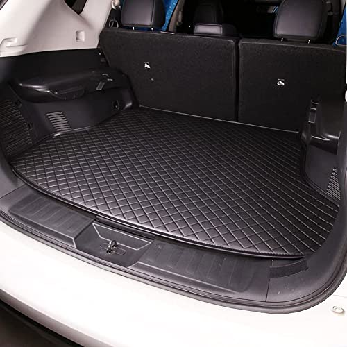 Tapis de Coffre Voiture pour Suzuki S-Cross 2022-2023, Cuir Bac de Coffre ImerméAbles Cargaison Tapis AntidéRapant Housse Protection Accessories,A/All-Black