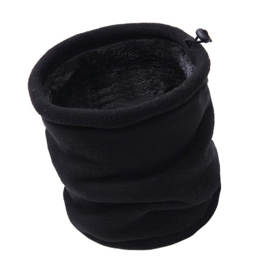 LICIAATWIG Men's Winter Thick Fleece Neck Warmer Gaiter Warm Tube Beanie Face Mask Outdoor Sports Ski Cycling Scarf Hat