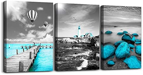 Black And White Landscape Watercolor Painting Wall Decoration For Living Room 3 Piece Blue Ocean Canvas Wall Art For Bedroom Modern Bathroom Wall Decor Office Wall Artworks Pictures Home Decoration Black And White Landscape Watercolor Painting Wall Decoration For Living Room 3 Piece Blue Ocean Canvas Wall Art For Bedroom Modern Bathroom Wall Decor Office Wall Artworks Pictures Home Decoration