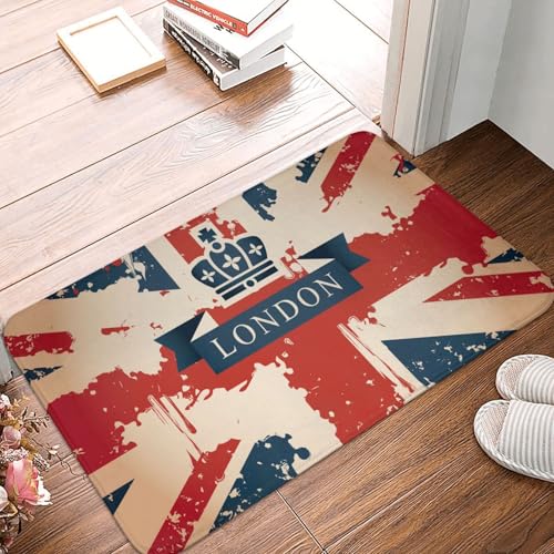 Vintage Travel Suitcase British Flag London Ribbon and