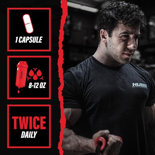 Image of Huge Supplements Ecdysterone Supplement, Natural Muscle Builder for Men, 1000mg Beta Ecdysterone Per Serving, Optimally Dosed, Superior Absorption, 98% Highest Purity Available