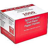 Fabricado en acero inoxidable Efalock Professional Papel de punta, 1 paquete (1 x 1000 unidades)