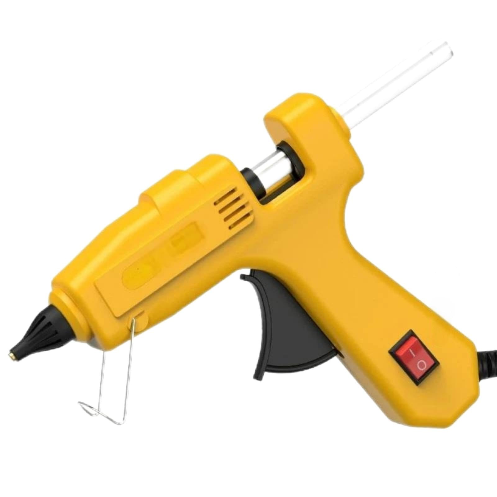 Pistola Silicona Caliente, Pistola de Pegamento termofusible Profesional de 200W, Boquilla de Cobre con Temperatura Ajustable, Barras de Pegamento de 11 mm para Reparaciones(B)