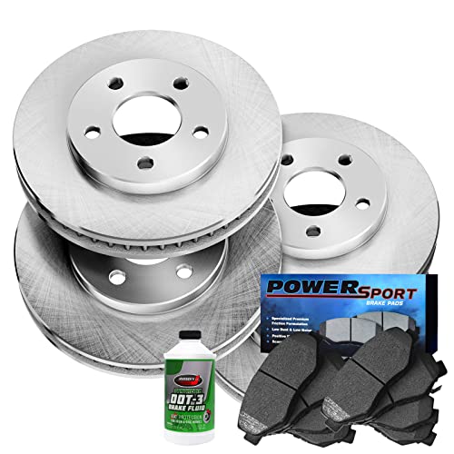 Image of Power Sport Front and Rear Brake Kit Fits 2017 Land Rover Discovery