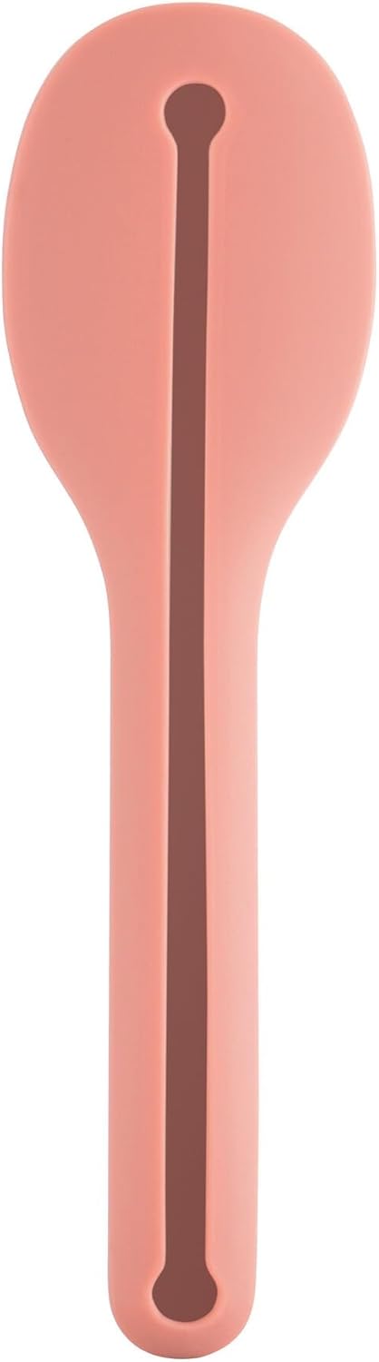Pink silicone sleeve for flatware storage