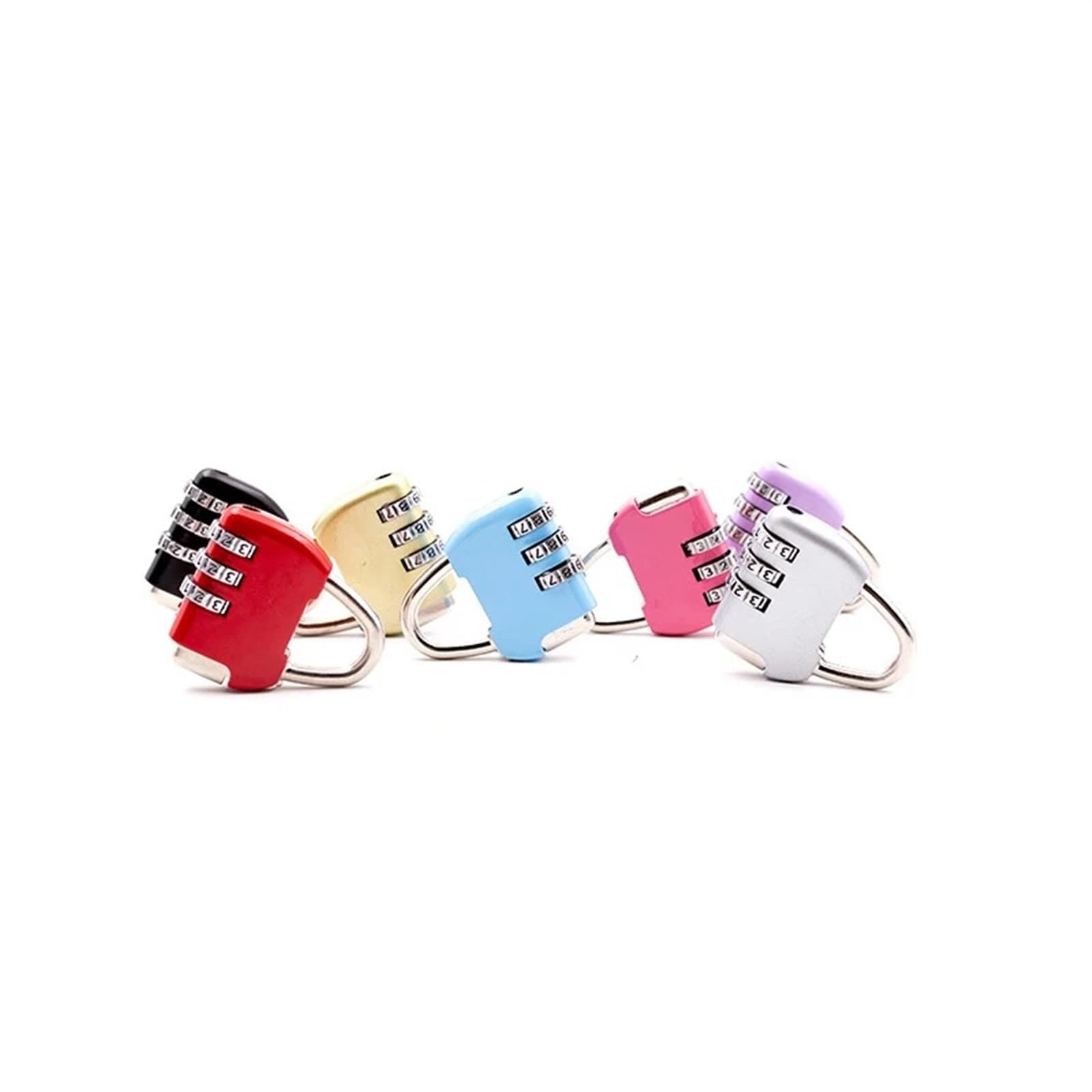 Lucchetto a combinazione colorata Mini lucchetto for valigia Borsa da viaggio Zaino Bagaglio Scatola for gioielli Regalo Rarelock ZS33 1 pz(Pink)