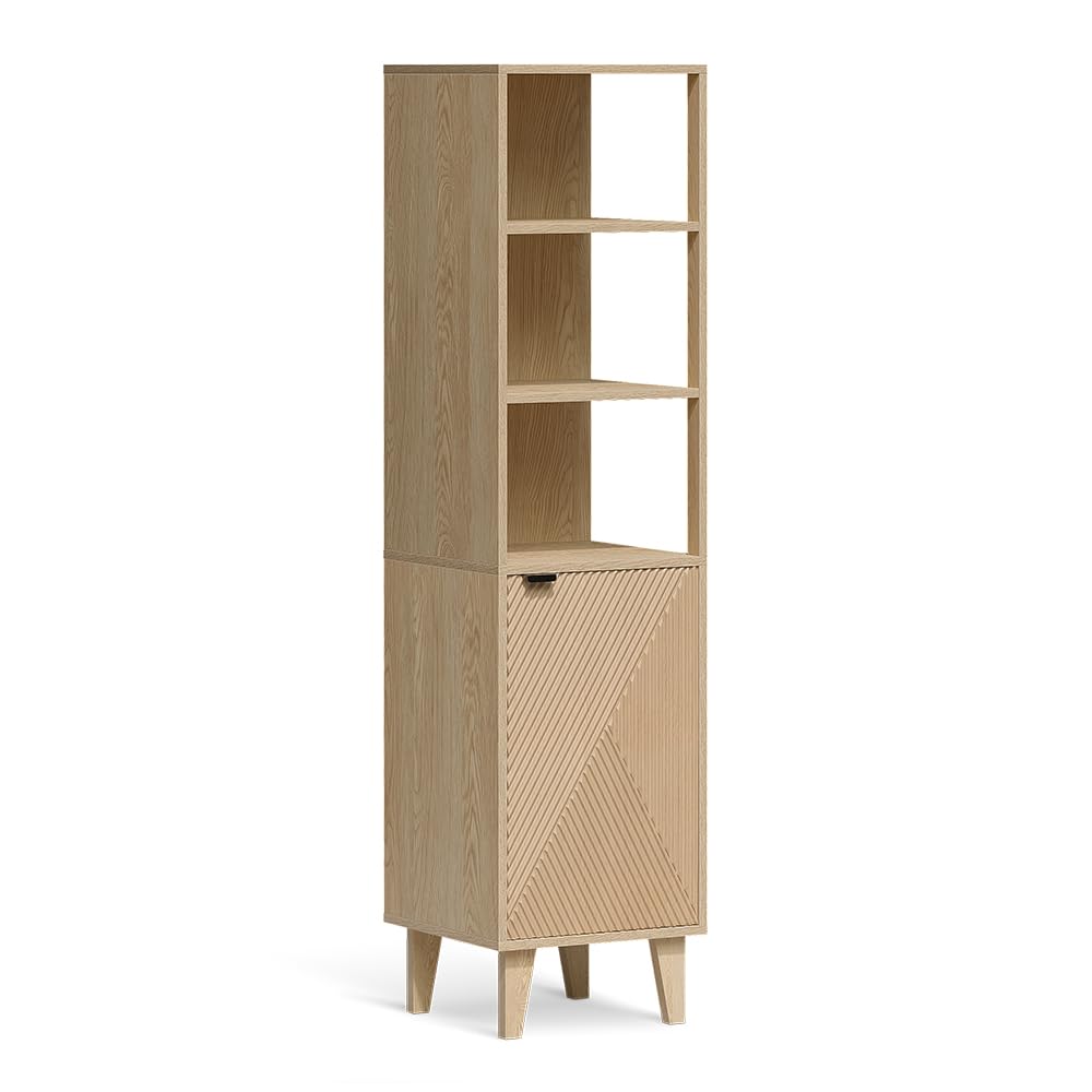 Vicco Armario de baño Arven, Roble 40 x 160 cm
