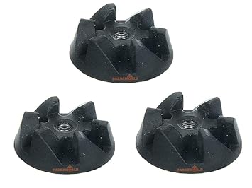 PARDZWORLD Jar Coupler(Rubber)- 3 Units Suitable for Preethi Mixer Grinders, (6 Teeth), (Match & Buy).