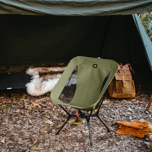 Image of Naturehike YL01 Snap Camping Chair, 1 Second Setup Frame, 441lb Capacity Camp Chair, Portable & Lightweight Backpacking Chair